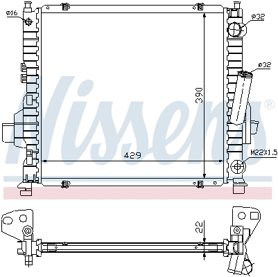 Radiator, engine cooling