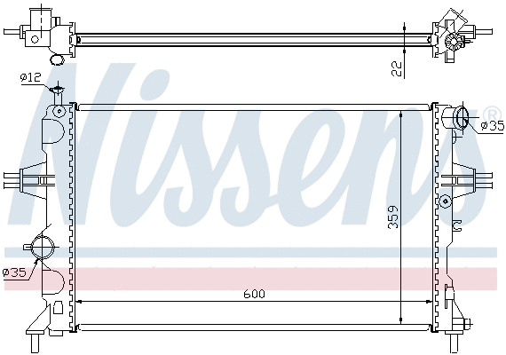 Radiator, engine cooling (691293)