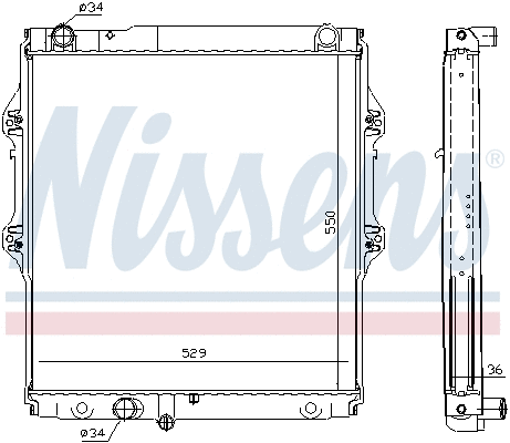Radiator, engine cooling