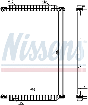 Radiator, engine cooling (672440)