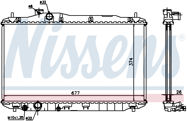 Radiator, engine cooling