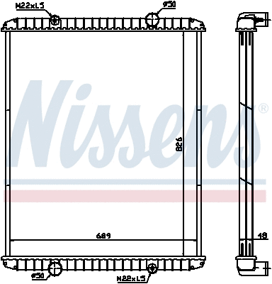 Radiator, engine cooling (638490)