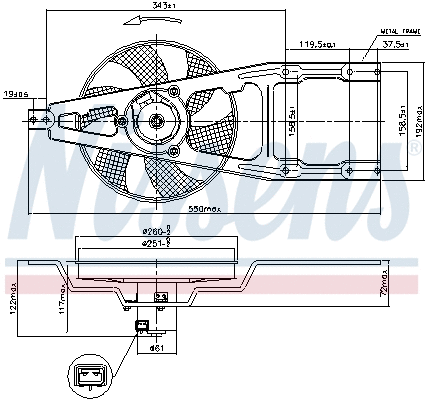Fan, engine cooling