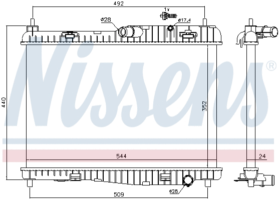Radiator, engine cooling (693427)
