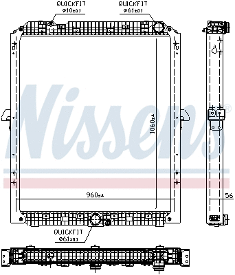 Radiator, engine cooling (67176)