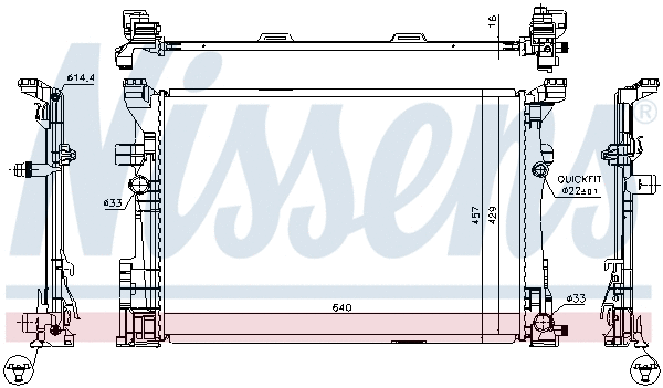 Radiator, engine cooling