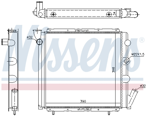 Radiator, engine cooling (697278)