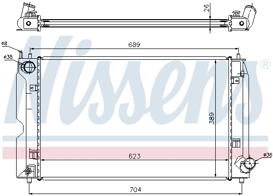 Radiator, engine cooling