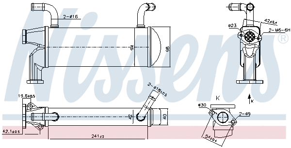Cooler, exhaust gas recirculation