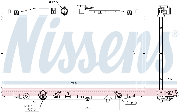 Radiator, engine cooling