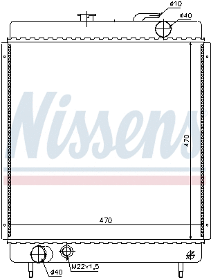 Radiator, engine cooling (697690)