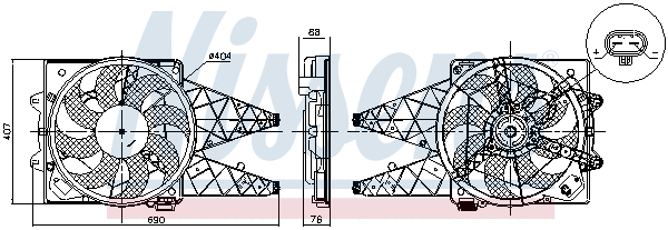Fan, engine cooling