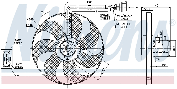 Fan, engine cooling