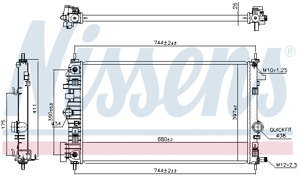 Radiator, engine cooling