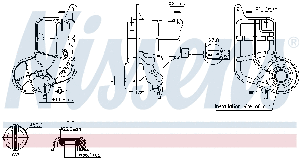 Expansion Tank, coolant (996288)