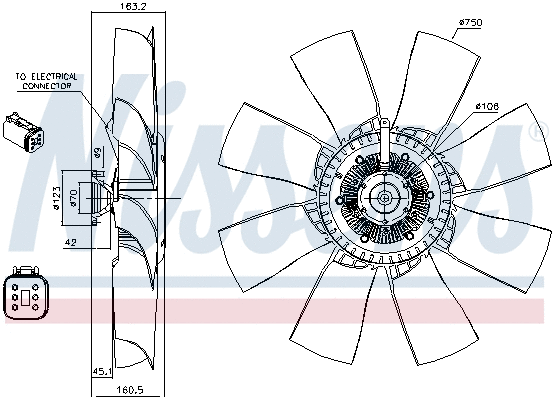 Clutch, radiator fan