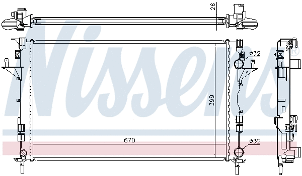 Radiator, engine cooling