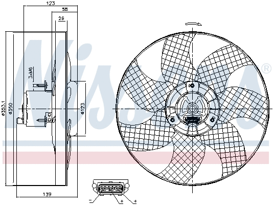 Fan, engine cooling