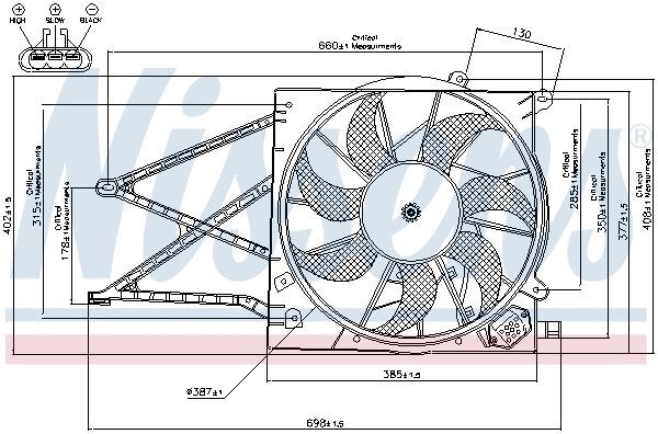 Fan, engine cooling