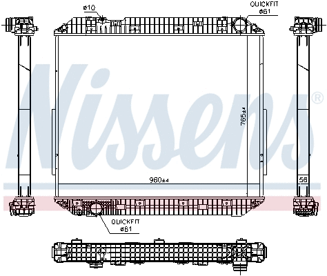 Radiator, engine cooling (671780)