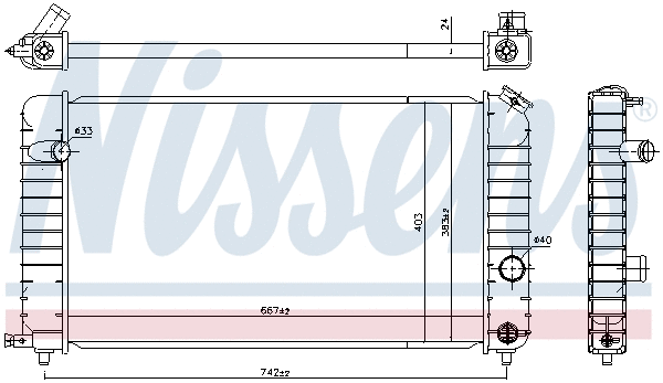 Radiator, engine cooling (691953)