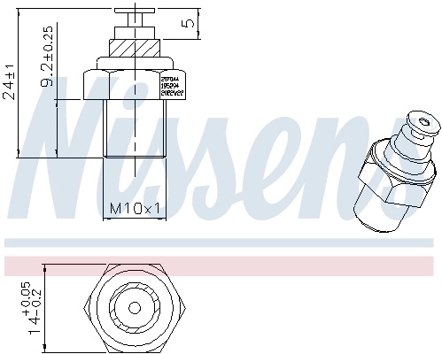 Sensor, coolant temperature