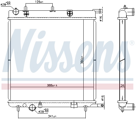 Radiator, engine cooling (606400)
