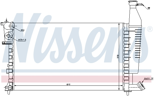 Radiator, engine cooling (693414)