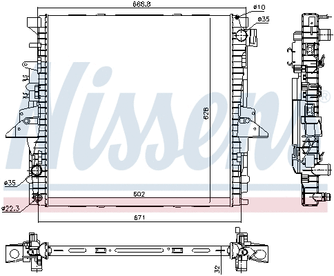 Radiator, engine cooling