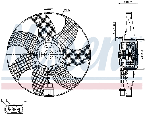 Fan, engine cooling