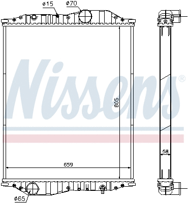 Radiator, engine cooling (696090)