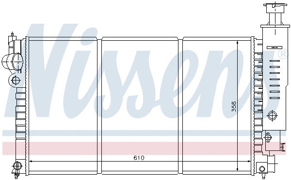 Radiator, engine cooling (63526)