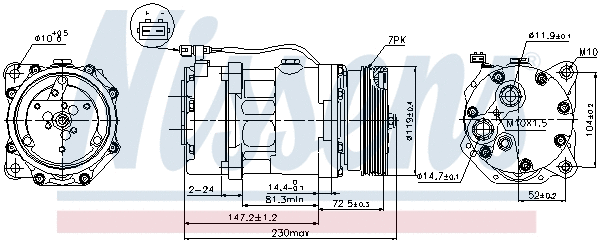 Compressor, air conditioning