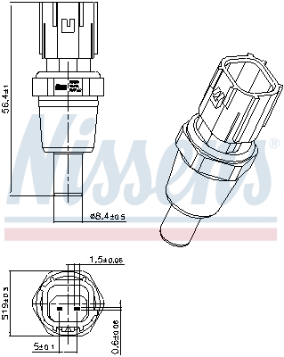 Sensor, coolant temperature