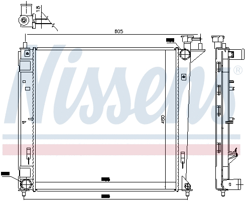 Radiator, engine cooling