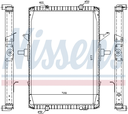 Radiator, engine cooling (63775A)