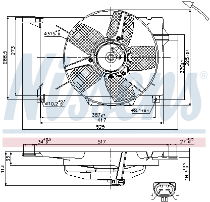 Fan, engine cooling