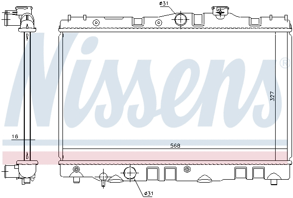 Radiator, engine cooling