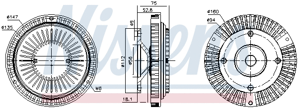 Clutch, radiator fan