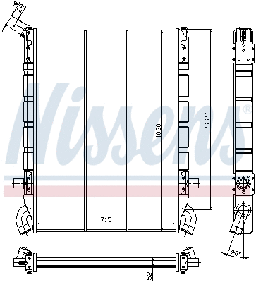 Radiator, engine cooling (64071)
