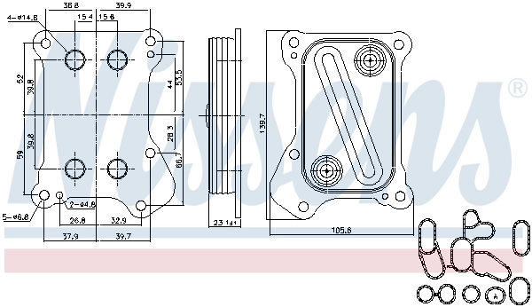 Oil Cooler, engine oil