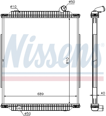 Radiator, engine cooling (672450)