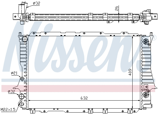 Radiator, engine cooling