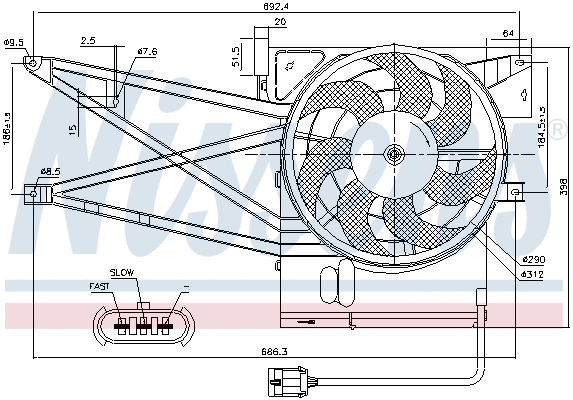 Fan, engine cooling