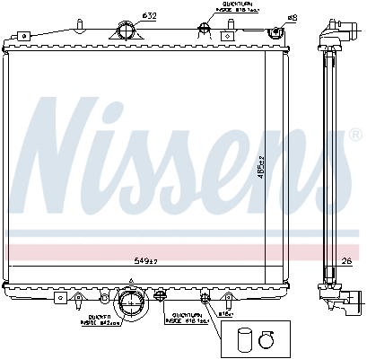 Radiator, engine cooling