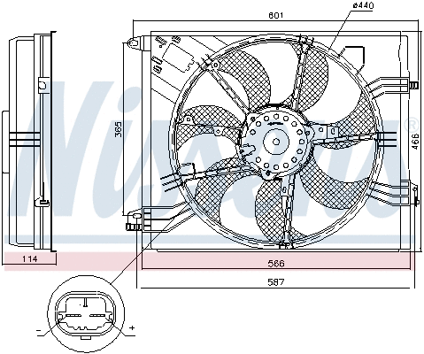 Fan, engine cooling
