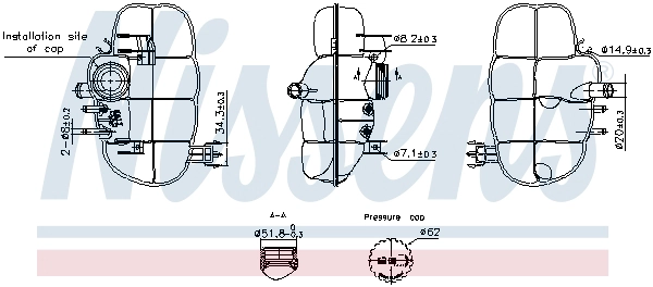 Expansion Tank, coolant (996237)