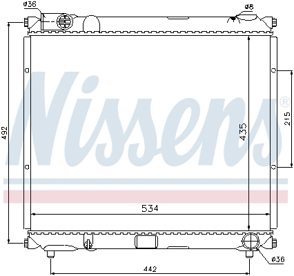 Radiator, engine cooling