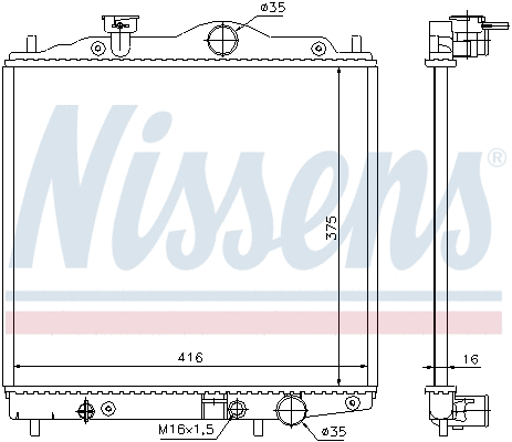 Radiator, engine cooling