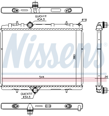 Radiator, engine cooling